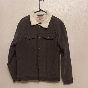 Levi's Brown Corduroy Jacket with Sherpa Collar